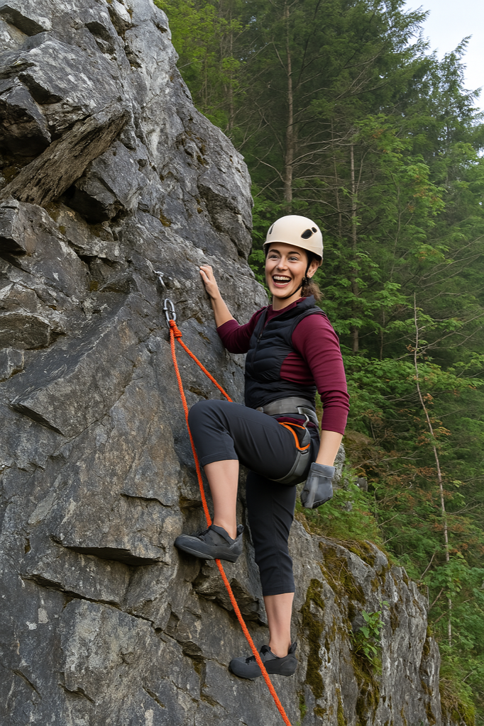 Outdoor trail event with Thred community members